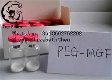 2 มก. * 10 ขวด / ชุด PEG MGF เปปไทด์ฮอร์โมนการเจริญเติบโตของมนุษย์ CAS 108174-48-7 ผงแห้งแห้งสีขาว
